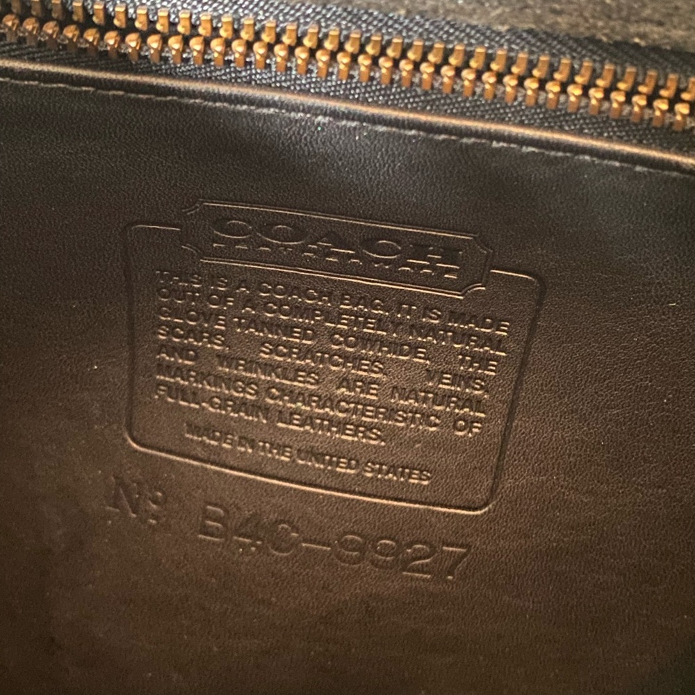 Vintage Coach Glove Leather Willis Bag Style ~ 9927 - Picture 9 of 16